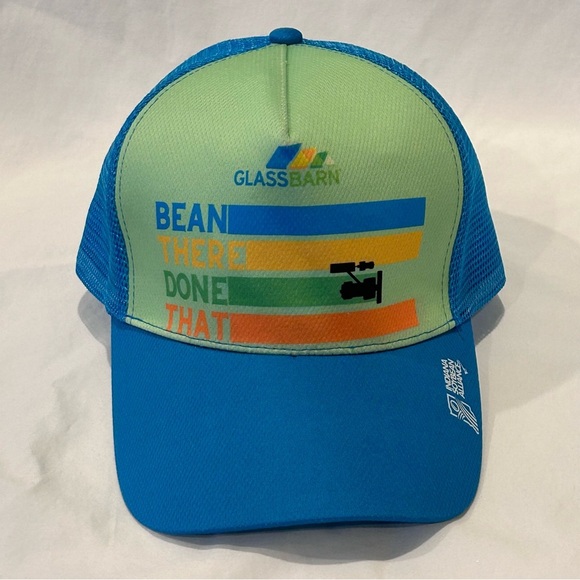 GLASSBARN Bean There Done That Adjustable SnapBack OSFM Trucker Hat IN Soybean - Picture 1 of 10